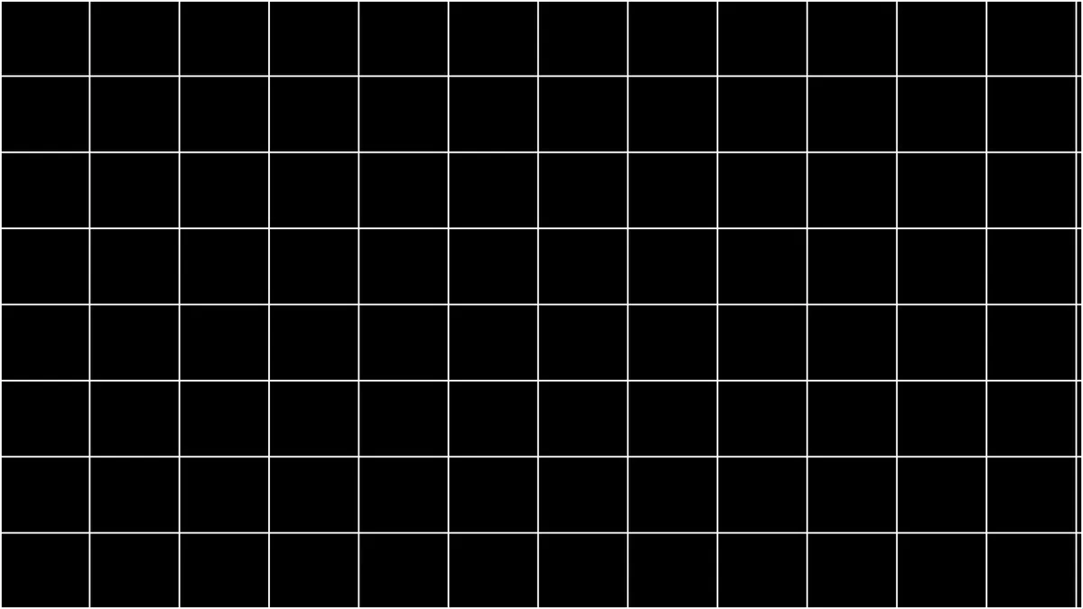 The grid pattern for checking geometry and overscan.
